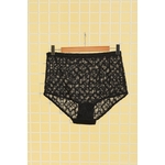 culotte noir femme grande taille 46 au 60 marque 2w paris p2176-2b
