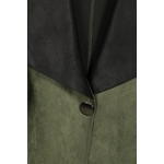 veste suedine noir kaki grande taille large 2w paris v1458