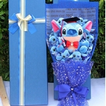 bouquet de stitch rose ou bleu