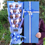 Taille: environ 48cm de hauteur pour le bouquet entier