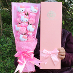 Hello kitty bouquet rose ou mauve