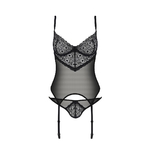 guepiere porte jarretelle noir Zinnia - Passion ECO Collection