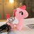 licorne rose peluche bleu ou rose 10 cm