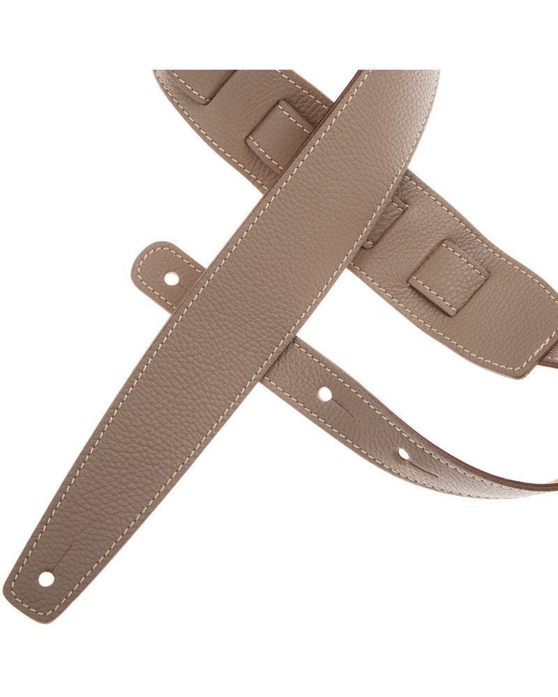 guitar-strap-kaki-genuine-leather-6-cm-holes-hs-colors-2