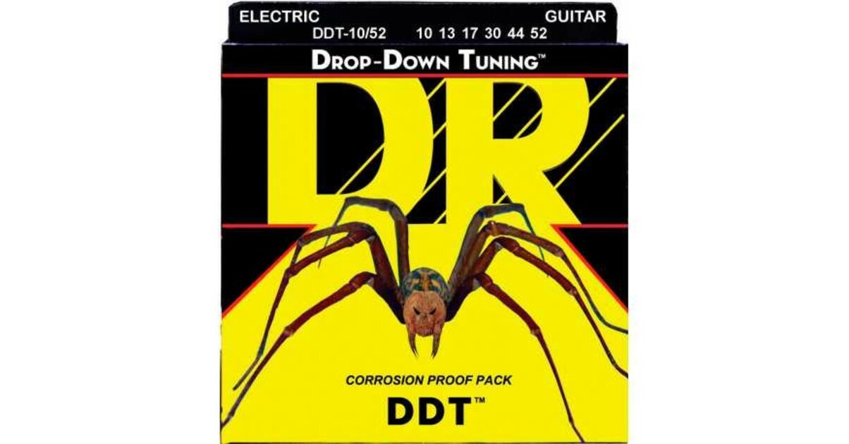 Jeu De Cordes DR Strings DDT7-11 Drop Down Pour Guitare électrique - Set De Rechange Pour Une Sonorité Et Une Tenue Optimales