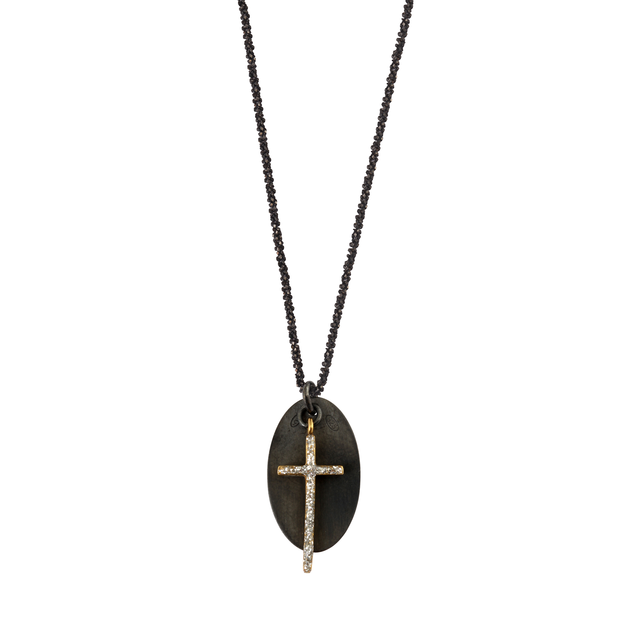 CO_LSONGE_CHAINE+MEDAILLE_OVALE_ARGENT_NOIR_CROIX_120