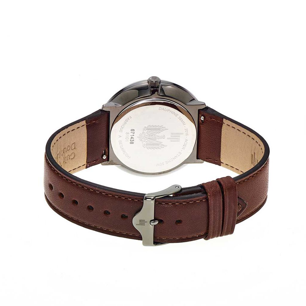 MONTRE_LIP_DAUPHINE_38MM_NOIR_CUIR_MARRON_179_3