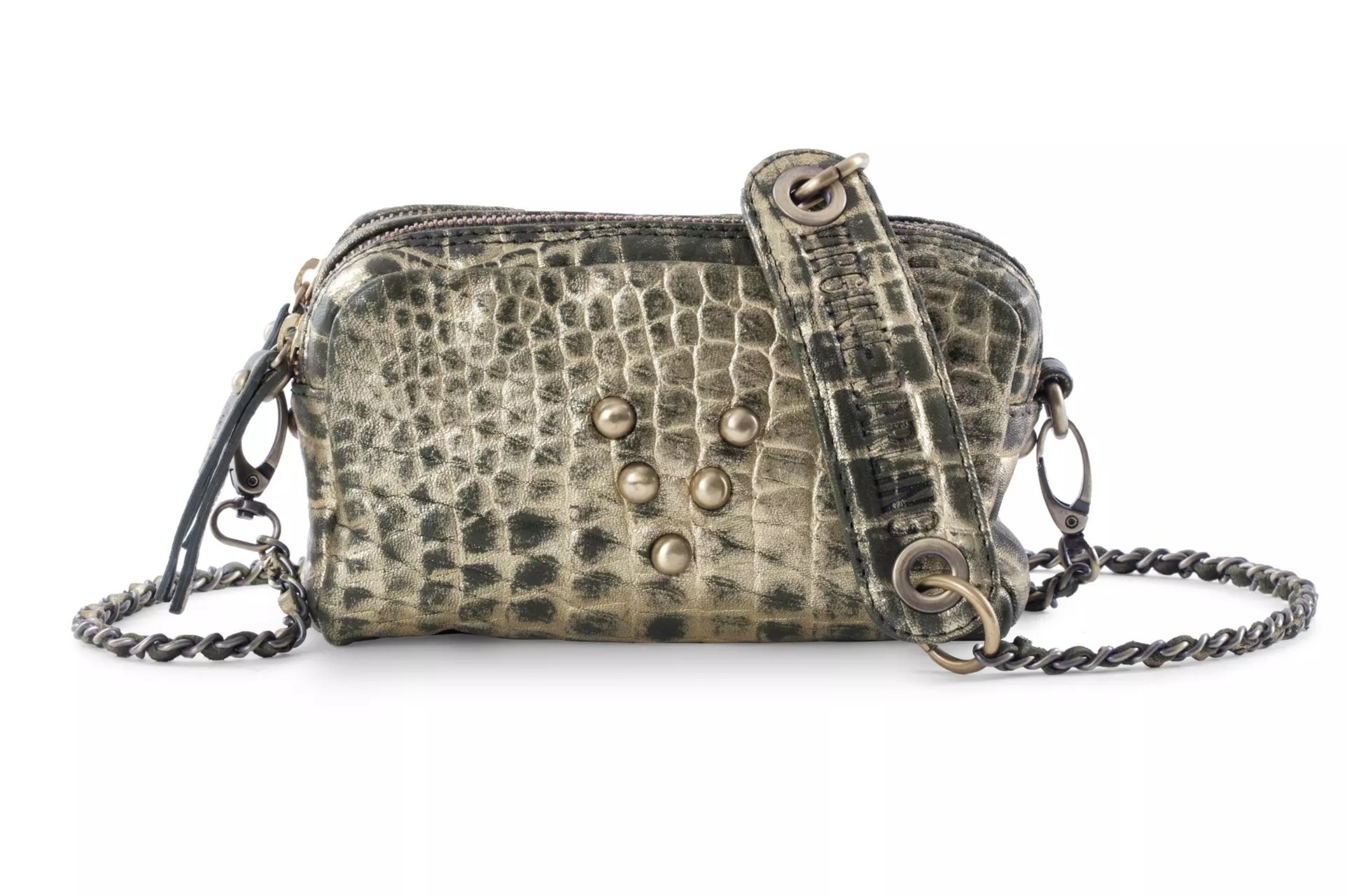 Sac Trousse Make Me Up Bubble Spinash Croco - VIRGINIE DARLING
