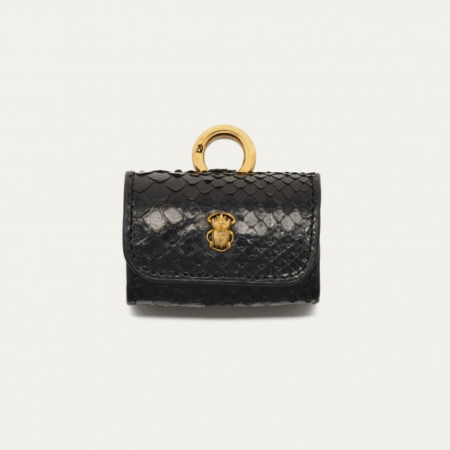 SAC_CLARIS_VIROT_ETUI_AIRPOD_JAMIE_PYTHON_NOIR_OR_90_1