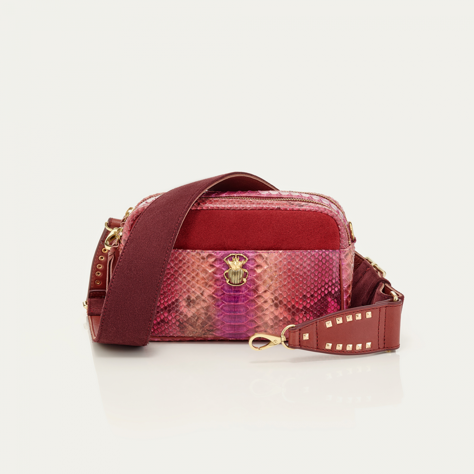 SAC_CLARIS_VIROT_LILY_PYTHON_BORDEAUX_ROSE_590