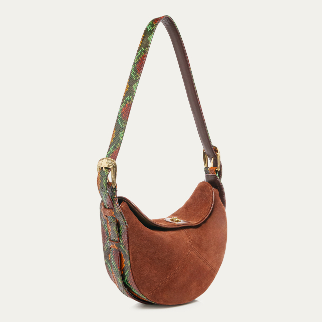 SAC_CLARIS_VIROT_ESTELLE_VEAU_VELOURS_COGNAC_PYTHON_OASIS_OR