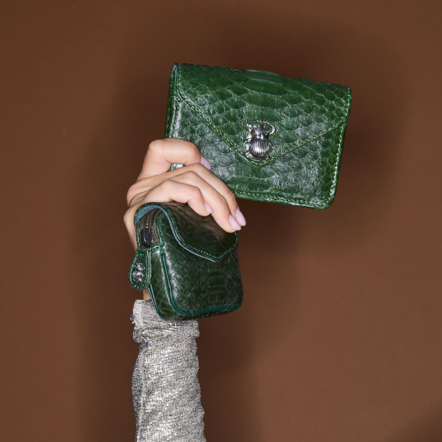 PORTEFEUILLES_CLARIS_VIROT_PYTHON_ALEX_VERT_BRONZE_1