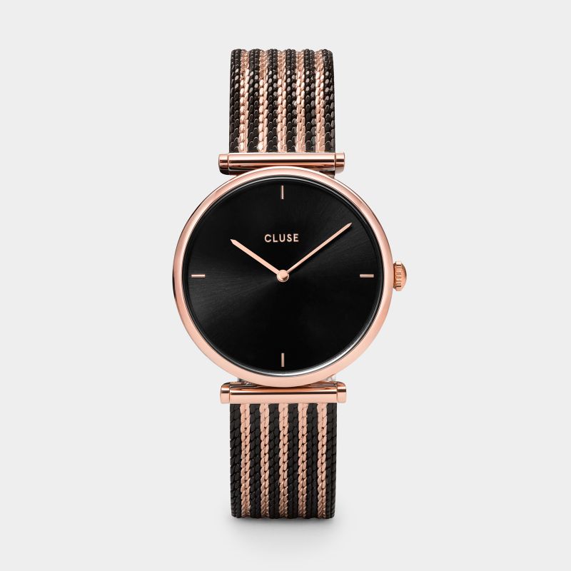 montre cluse or rose cadran noir - montre cluse rose gold