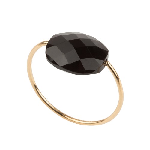 Bague Friandise or jaune Onyx Bagues femme Fines BOUTIQUE SO