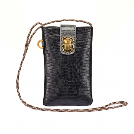 Etui Téléphone Lezard Marcus Noir - Claris Virot - BOUTIQUE SO ... Etui Téléphone Lezard Marcus Noir - Claris Virot - BOUTIQUE SO ...