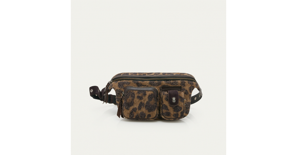 Léopard Panier Claris Virot Sac Python César Noir