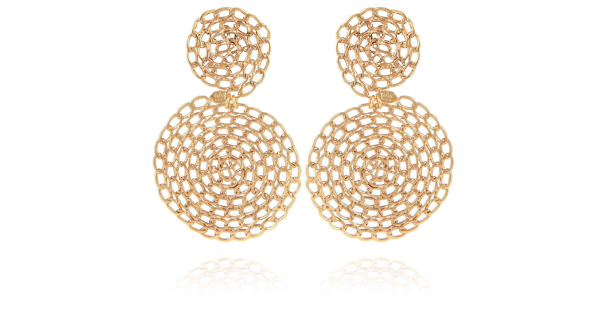 Boucles d'Oreilles Onde Gourmette Or - GAS - BOUTIQUE SO... Bijoux
