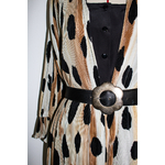 FELICITA-ROBE VINTAGE 80S PLISSÉE LÉOPARD 16