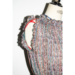 FELICITA-ROBE VINTAGE 80S À VOLANTS ET FROUS FROUS-12