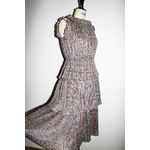 FELICITA-ROBE VINTAGE 80S À VOLANTS ET FROUS FROUS-5