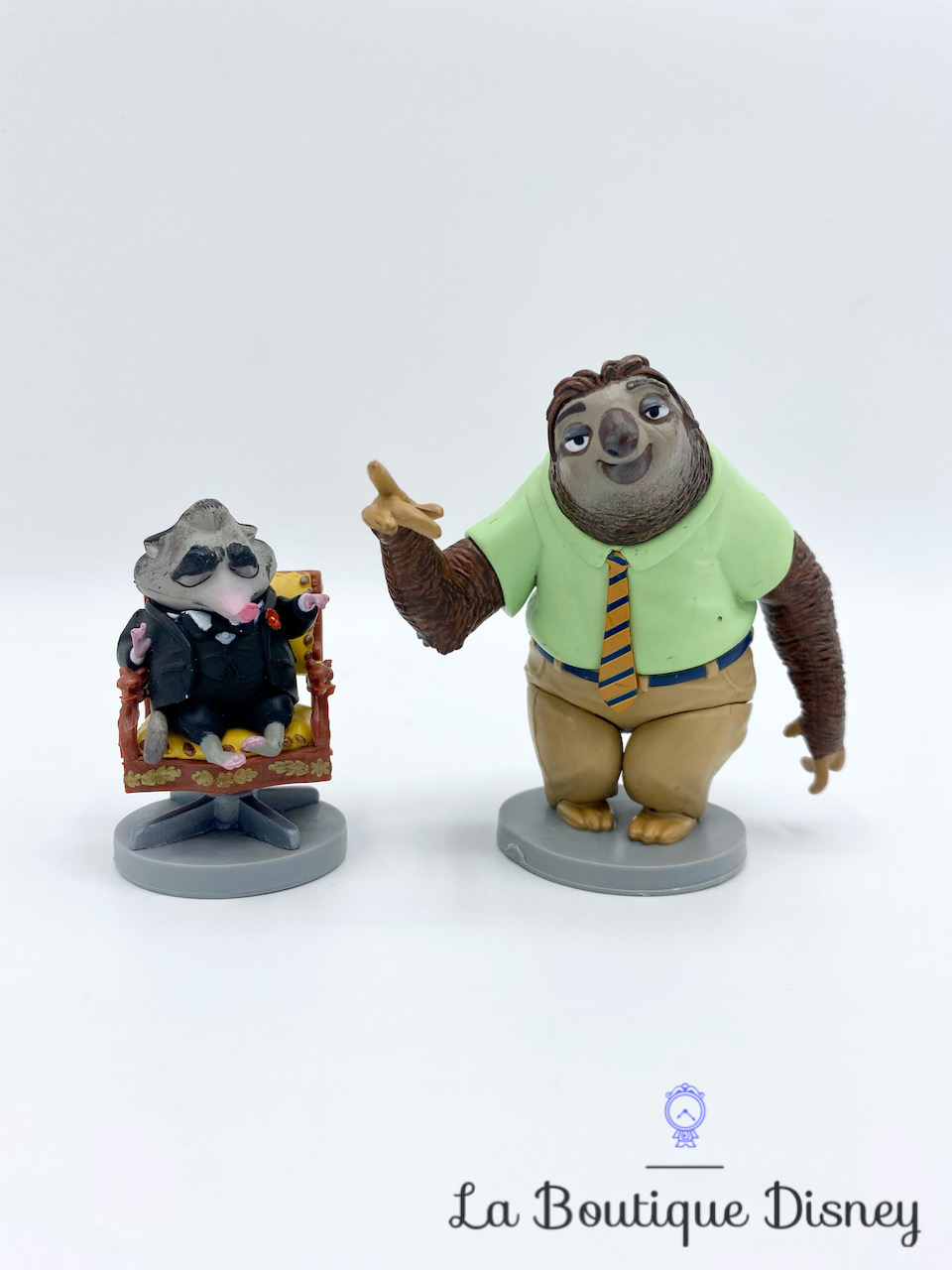 Figurines Zootopie Flash et Mister Big Disney Store paresseux rongeur