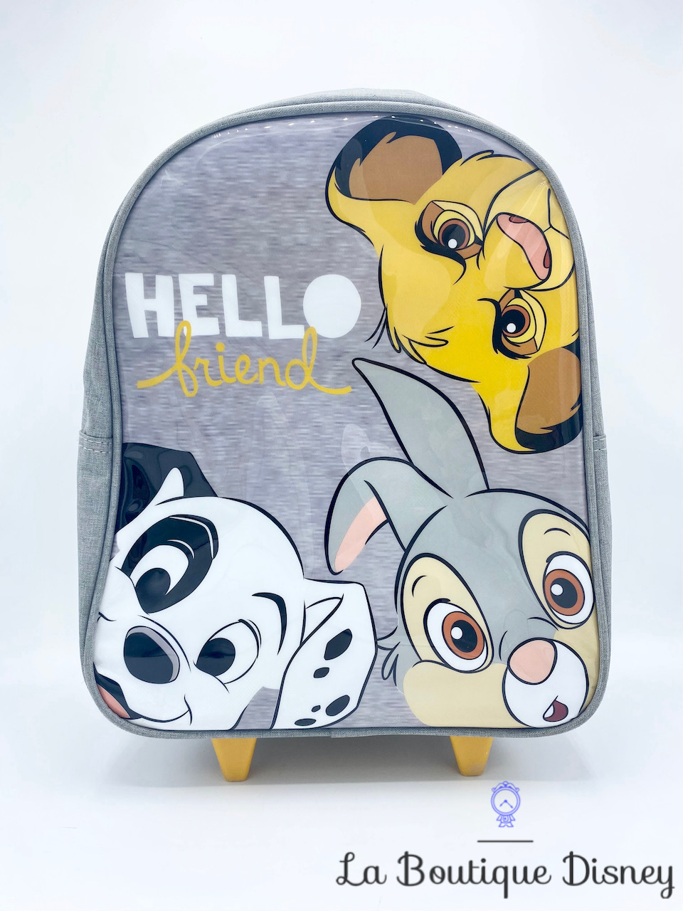 Cartable Hello Friend Simba Panpan Patch Disney Classics sac roulette Les 101 Dalmatiens Bambi Le roi lion
