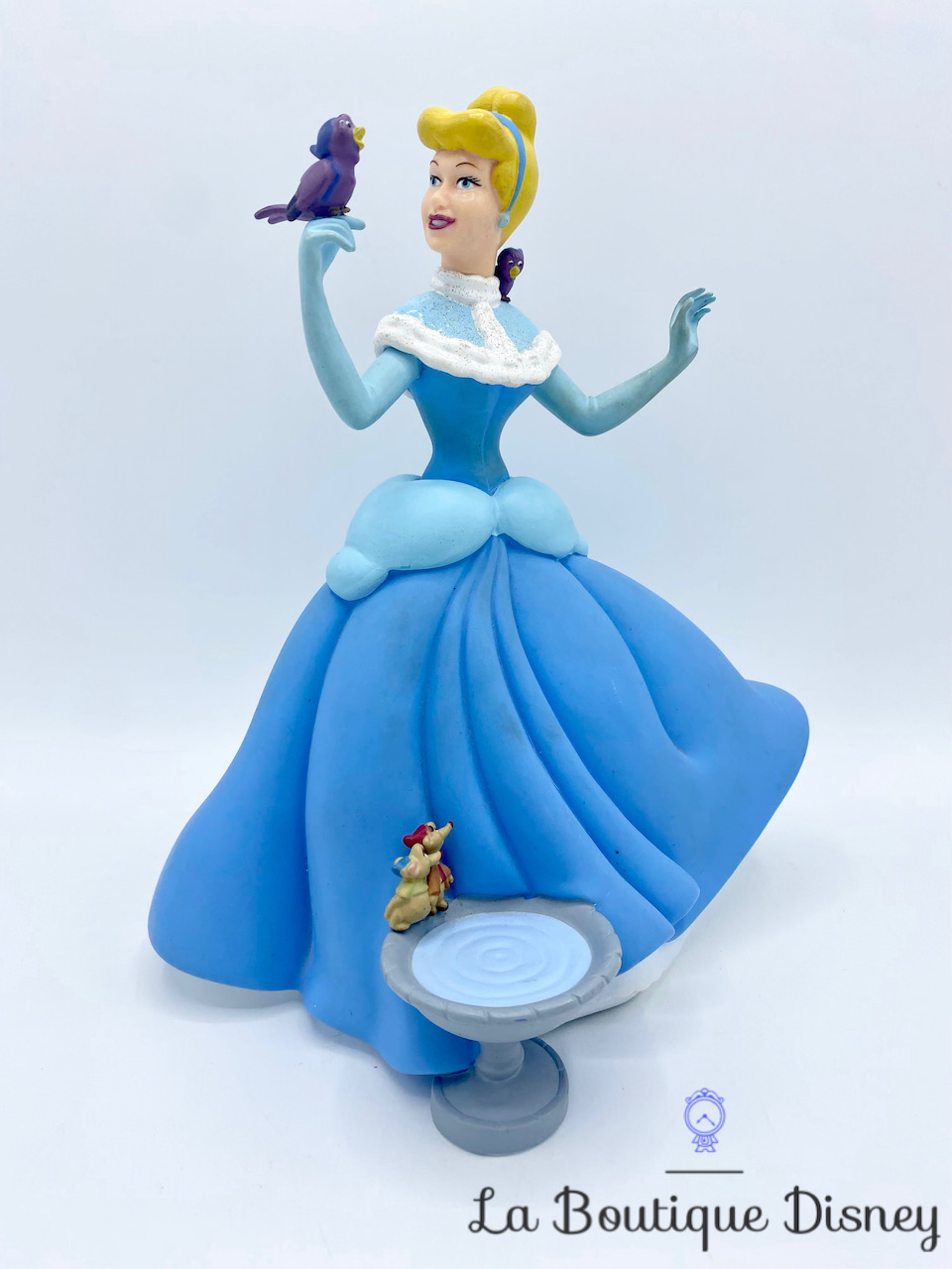Tirelire Cendrillon Disney Bullyland plastique princesse oiseau Jaq Gus