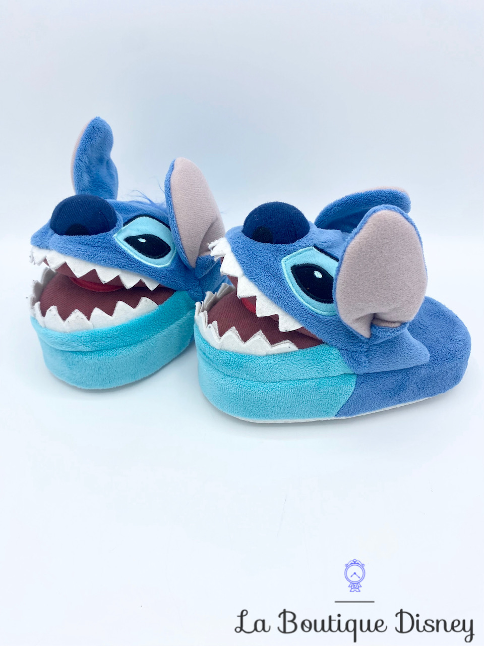 Chaussons Stitch Disneyland Paris Disney pantoufles relief peluche bleu