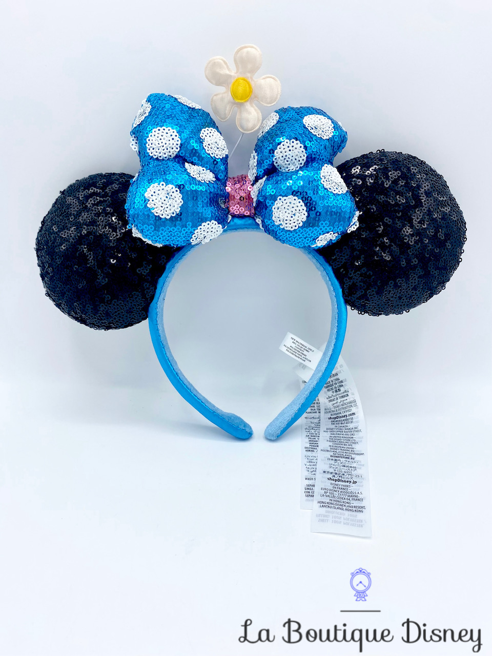 Serre-tête avec oreilles en peluche et boucle de Disney Minnie