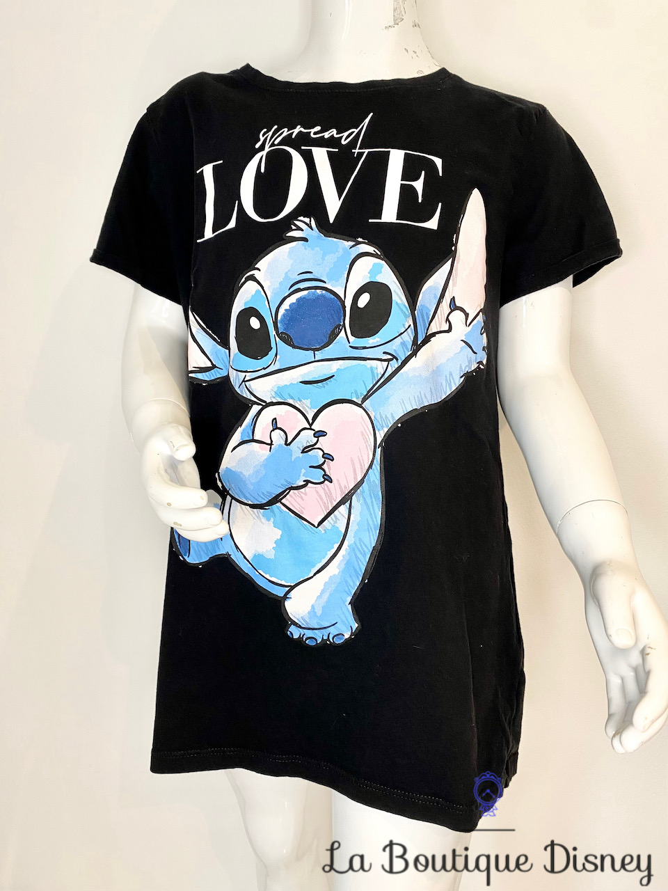 Tee shirt Stitch Spread Love Disney FB Sister taille S noir