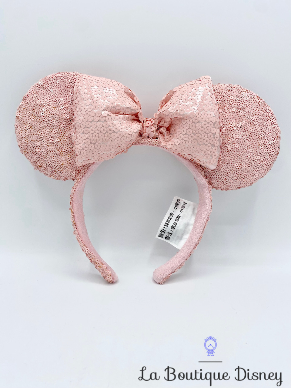 Serre tête Oreilles Minnie Mouse Sequins Roses Disney Parks Disneyland Paris Ears noeud