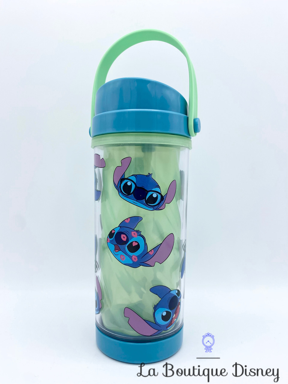 Gourde Stitch Disney Parks Disneyland Lilo et Stitch bleu vert plastique bouteille