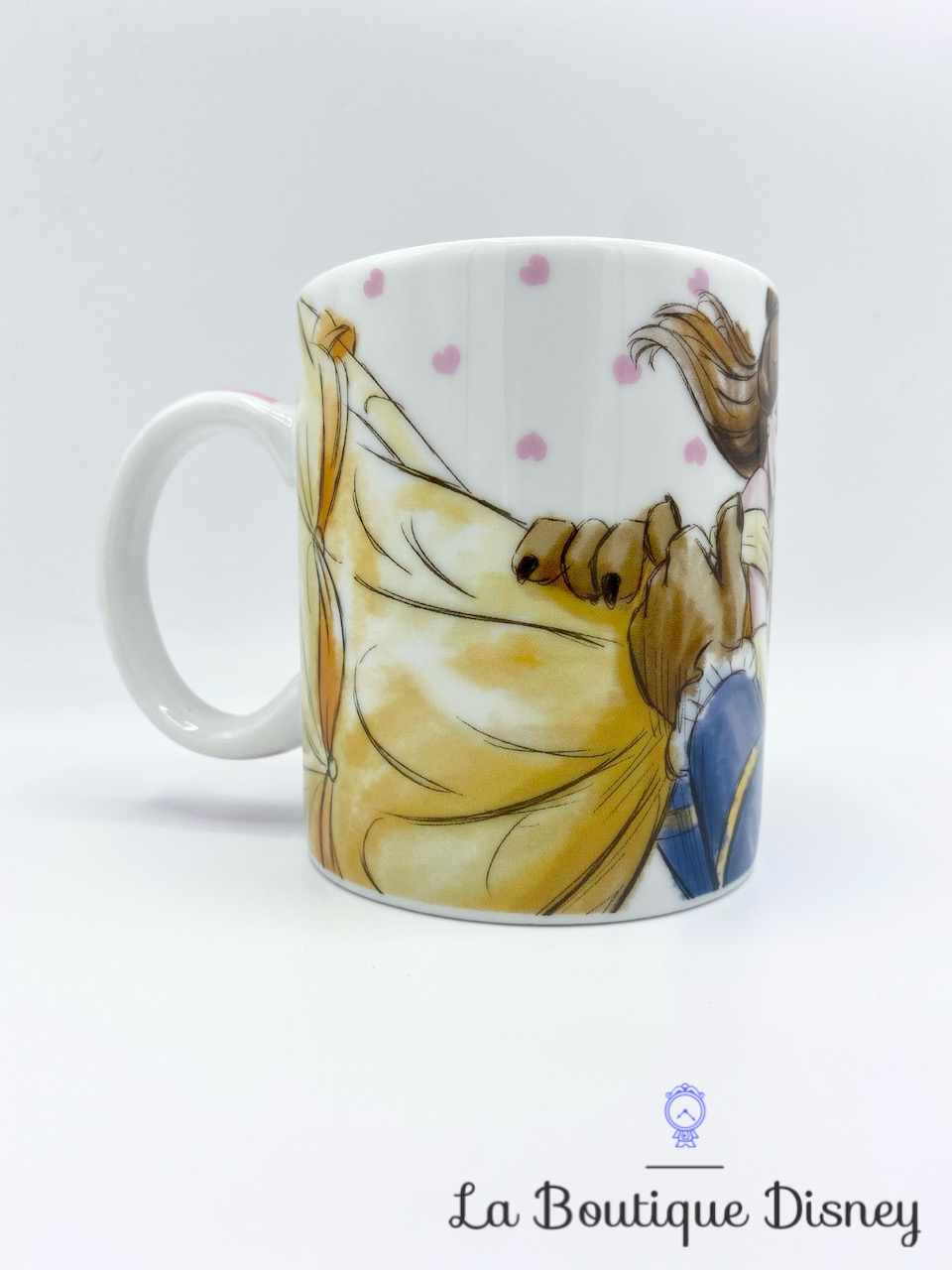 Tasse-la-belle-et-la-bete-disney-mug-pois-rose-occasion