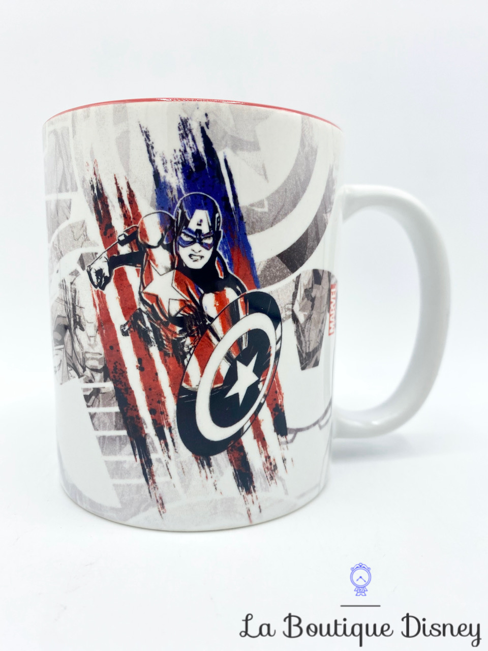 Tasse Captain America Marvel mug ABYStyle Avengers blanc rouge bleu bouclier