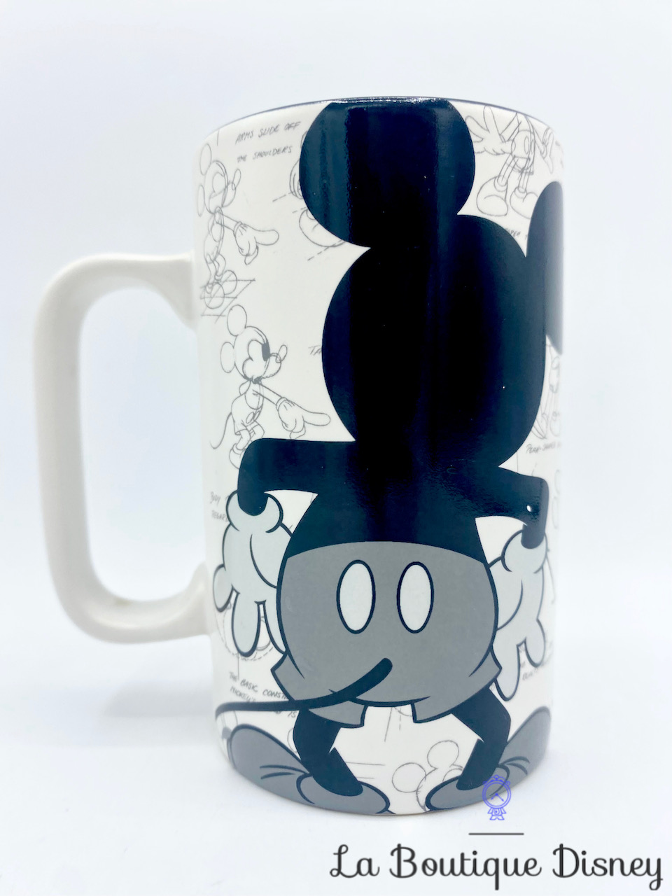 tasse-mickey-mouse-disneyland-mug-disney-dessin-vinage-ancien-croquis-noir-blanc-4