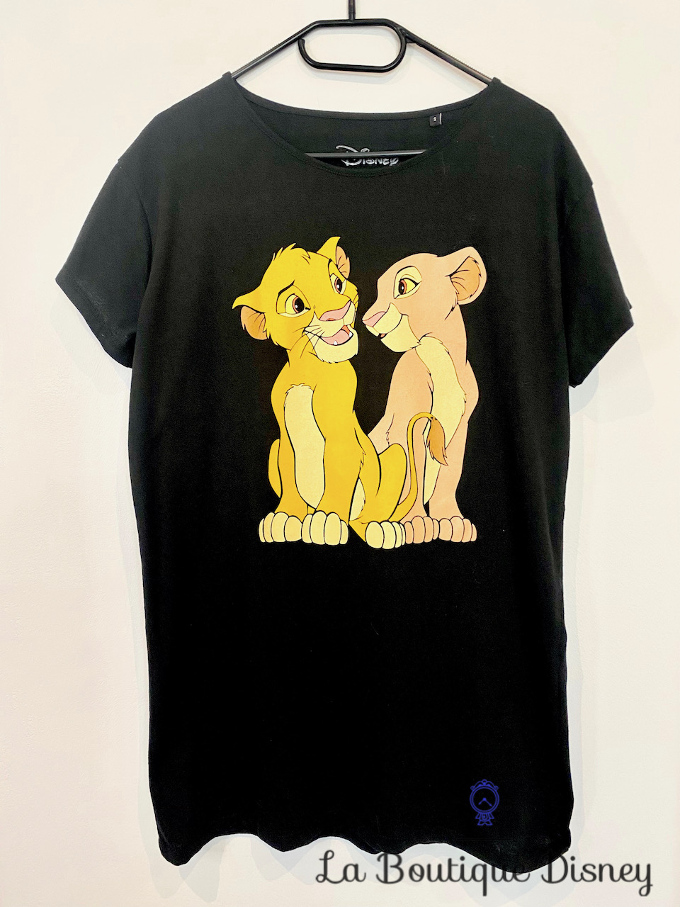 Tee shirt Simba Nala Le roi lion Disney taille S noir chemise de nuit