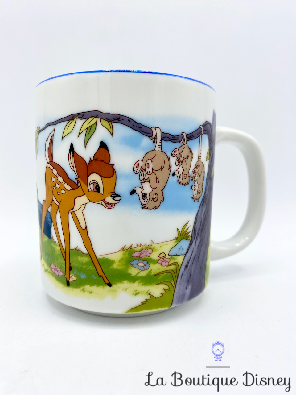 Tasse Bambi The Walt Disney Company Japan mug Panpan Fleur hibou vintage
