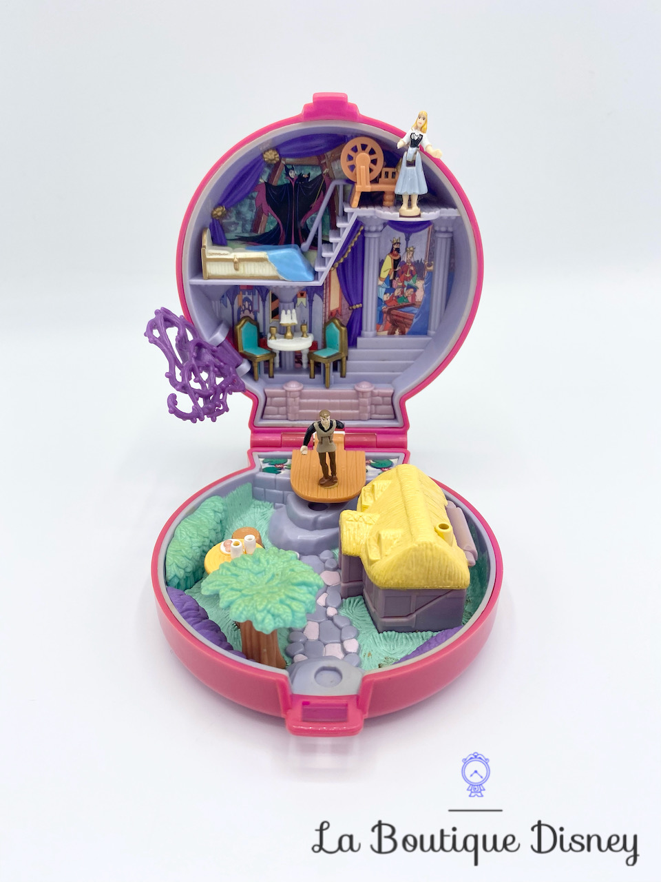 Polly Pocket Bluebird Disney La belle au bois Dormant 1996 avec personnages figurines