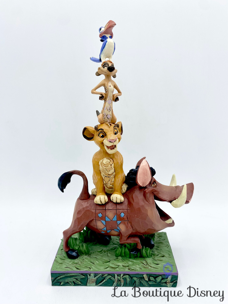 Figurine Showcase Équilibre de la nature Le roi lion Disney Traditions  Collection Jim Shore 6005962 Pumbaa Simba Timon Zazu