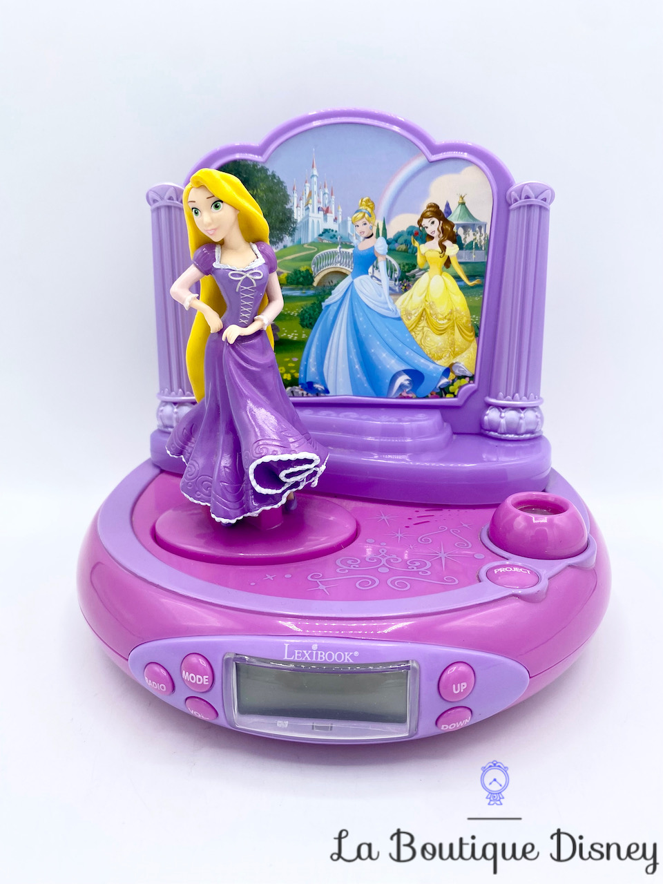 Radio Réveil Projecteur Disney Princesses Raiponce - LEXIBOOK rose