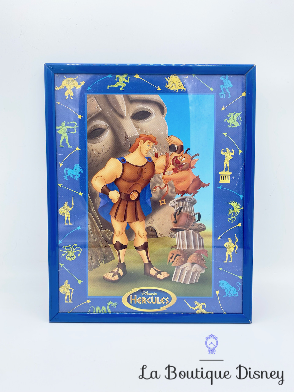Cadre Hercules Disney\'s vintage bleu affiche tableau Hercule Philoctète force