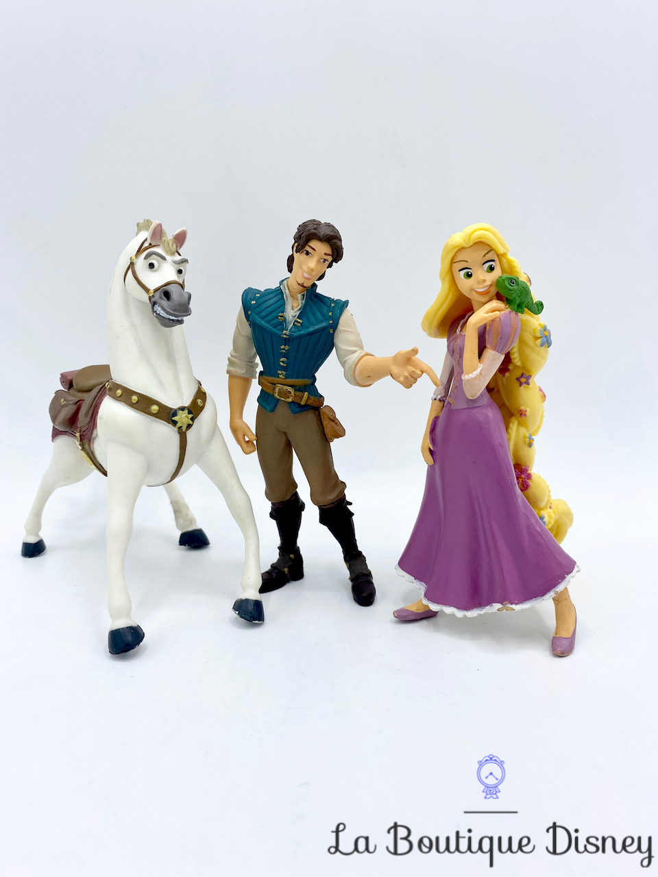 Figurines Raiponce Flynn Rider Maximus Bullyland Disney cheval prince princesse 12 cm