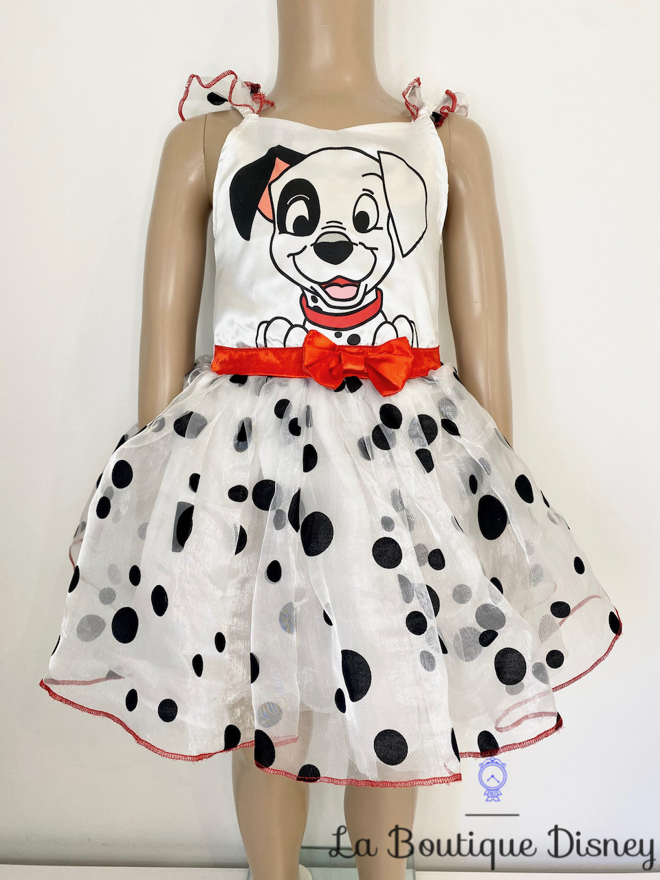 Déguisement Les 101 Dalmatiens Disney Rubies taille 2-3 ans robe blanc pois noirs chien