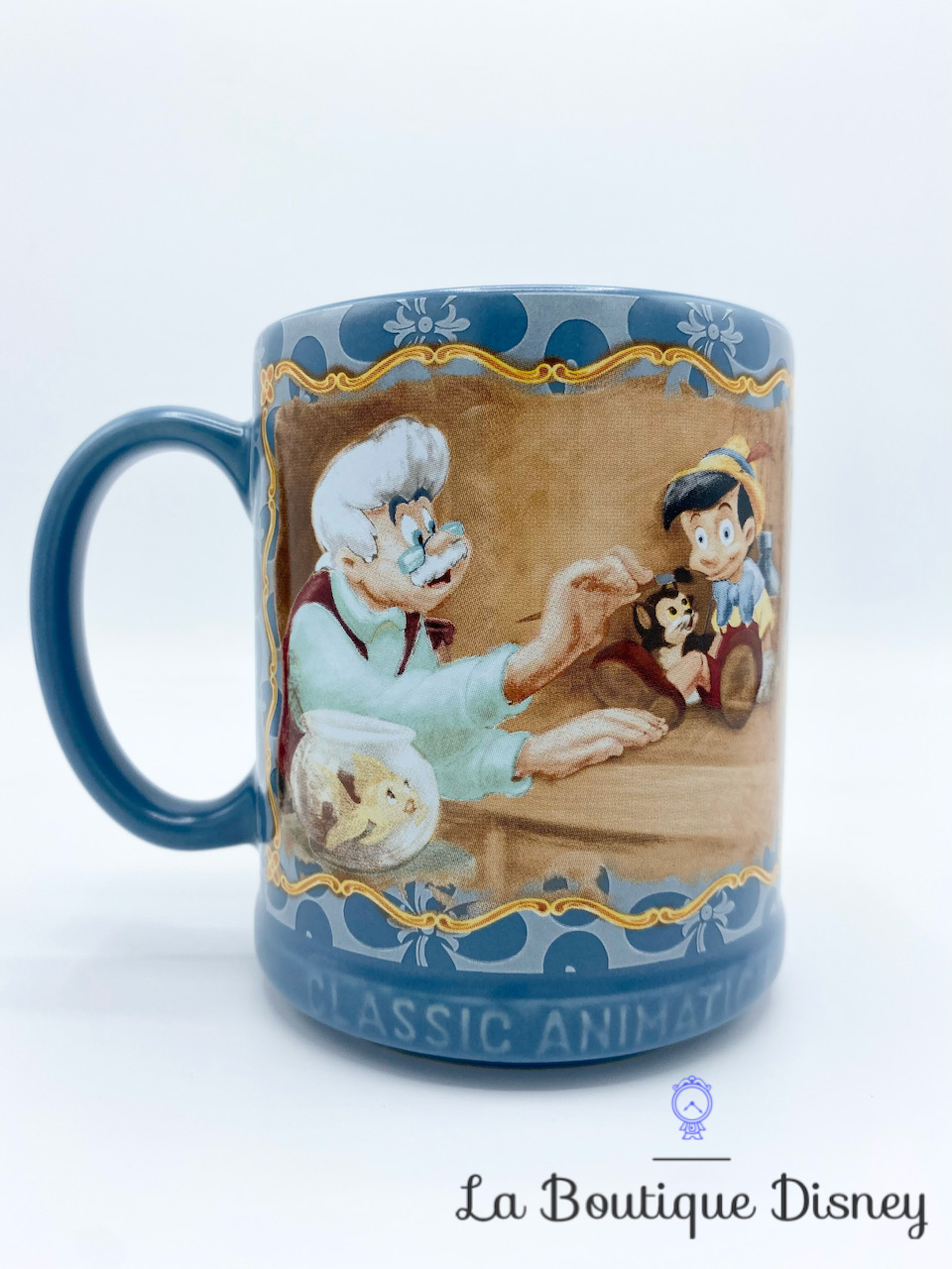 Tasse Pinocchio Disney Store Original Mug Classic Animation bleu Gepetto