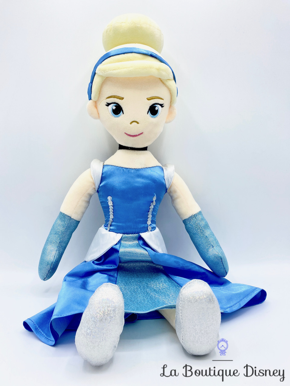Poupée Chiffon lumineuse Cendrillon Disney Primark peluche princesse robe bleu 56 cm