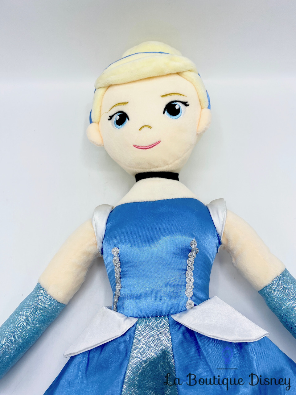 Poupée Chiffon lumineuse Cendrillon Disney Primark peluche princesse robe  bleu 56 cm