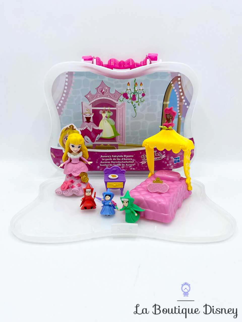 Figurine Little Kingdom Instants Magiques Le conte de fée d\'Aurore La belle au bois dormant Disney Princess Hasbro polly clip