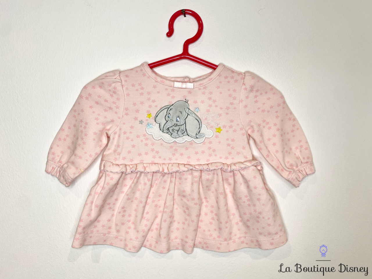 Robe Dumbo Disney Baby by Disney Store taille 0-3 mois rose étoiles Little  star