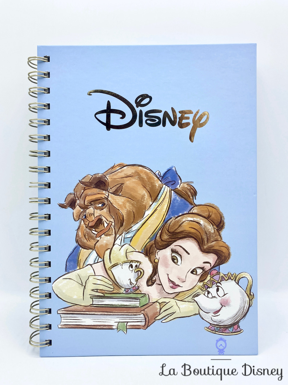 Cahier La Belle et la Bête Disney Zip Madame Samovar carnet notes spirales