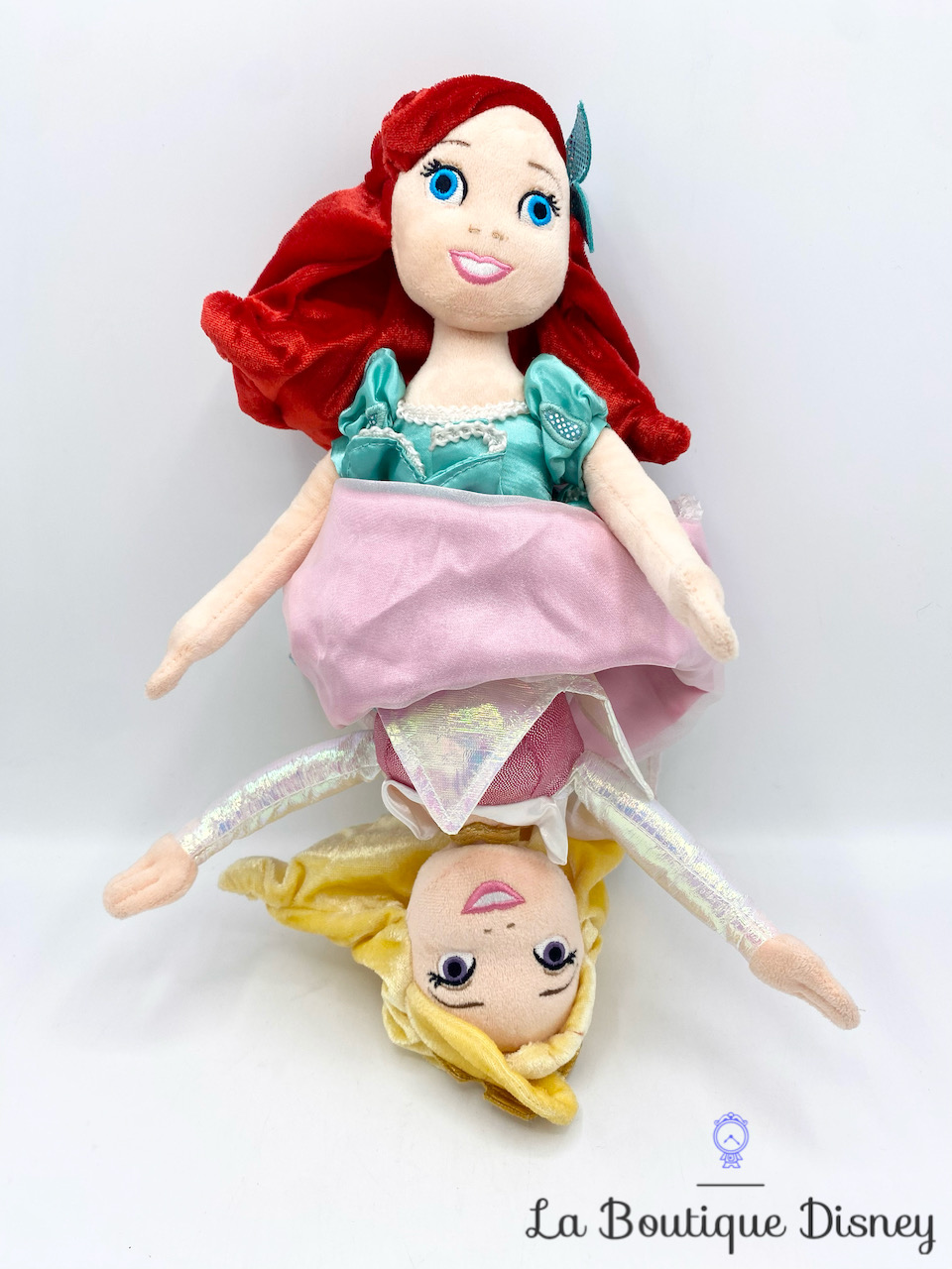 Poupée Chiffon réversible Aurore Ariel Walt Disney World Disneyland Resort USA peluche princesses double 40 cm